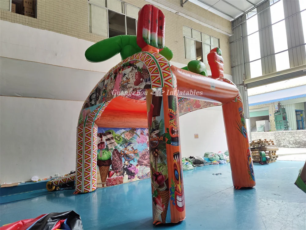Outdoor Beach Hot Sale Promotion Inflatable Trade Show Bar Tent Summer Inflatable Ice Cream Booth Inflatable Vending Bar