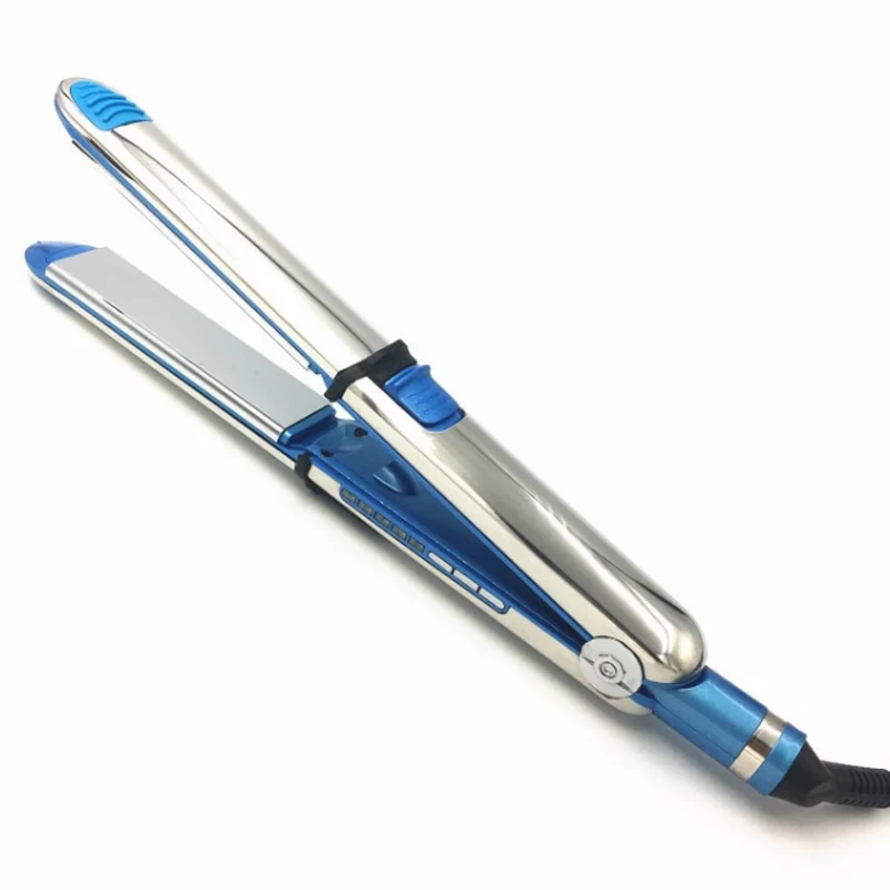 Private label professional fast flat iron steam hair straightener for home salon use