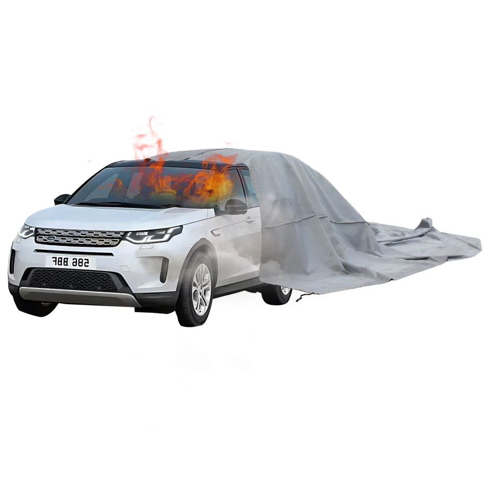 Wholesale Firefighting Fireproof Fiberglass Vehicle Cover Car Fire Blanket for Extinguishing Vehicle Fires