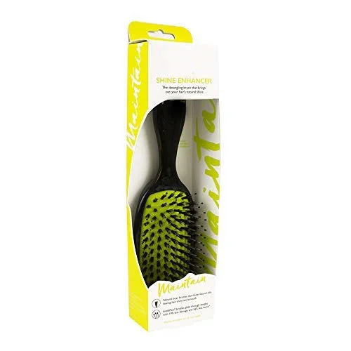 Natural Boar Bristles Hair Brushes  For All Hair Types Shine Enhancer Hairbrush For Women Men Wet And Dry Hair