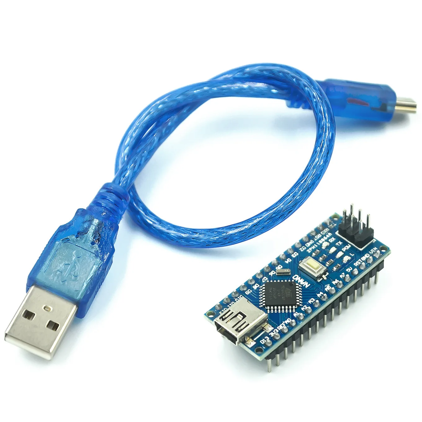 Newest1 pcs Nano V3.0 ATmega328P Module Board + Free Mini USB Cable for Arduino Compatible