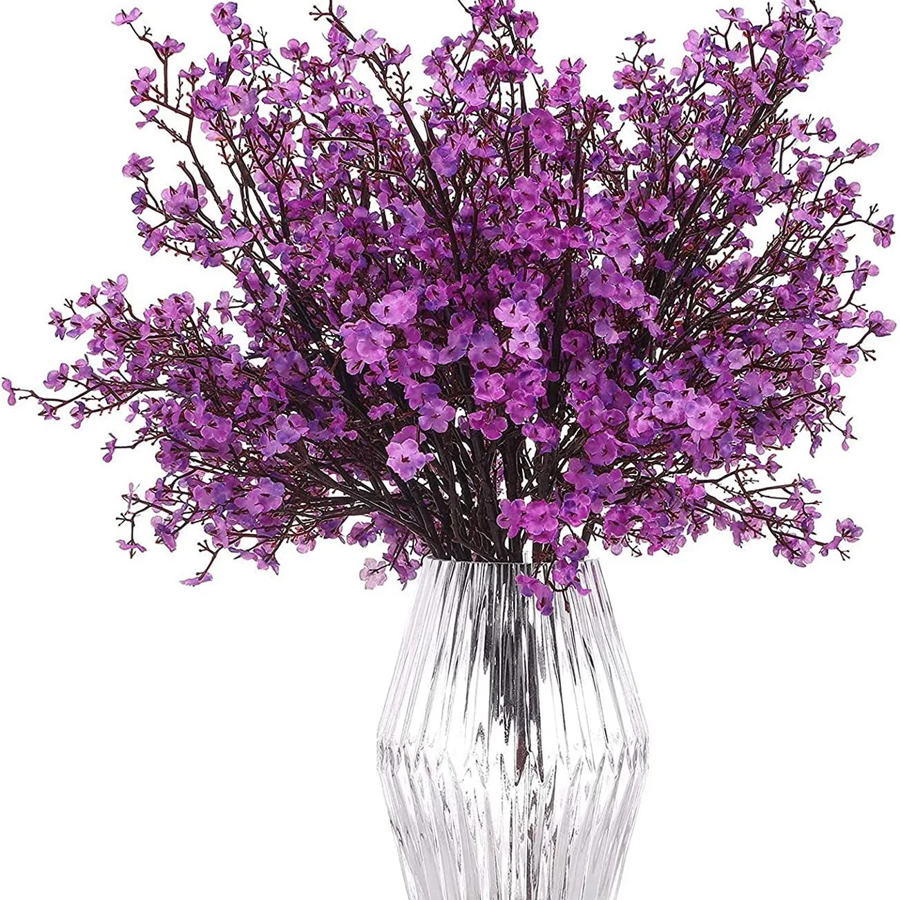 Handmade Simulation Gypsophila Small Floral Bouquet Cloth Flower Gypsophila Fake Flower Branch Wall Decor for Christmas Easter