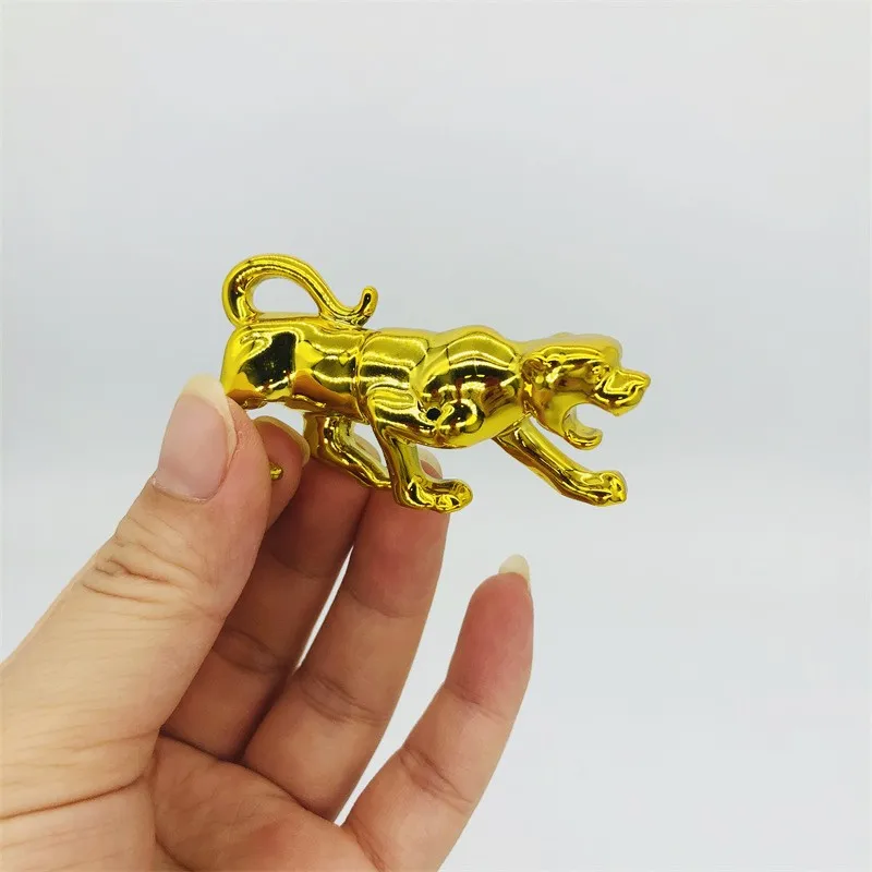 Golden Silver Animal Leopard Shape Pill Capsule Toy Container Packaging For Rhino 7 Pills empty capsule shell