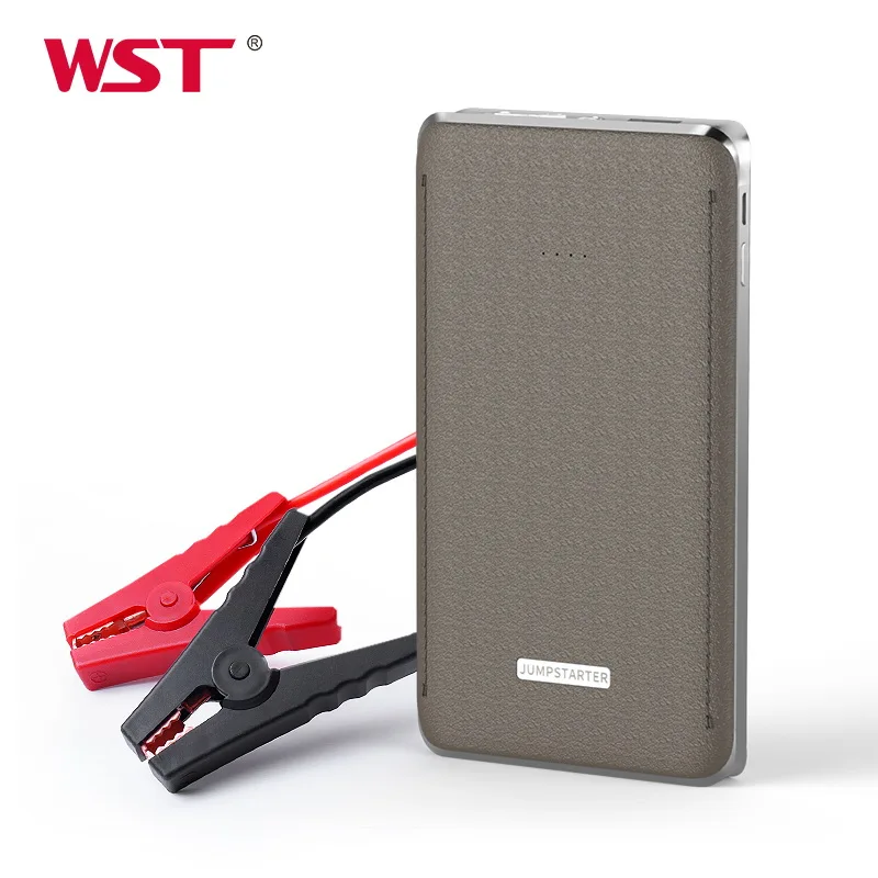 WST USB car jump starter car battery booster jumper box battery starter for car charger 12V 6000mAh emergency starting device