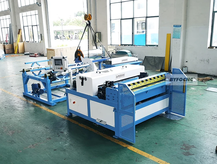 Rectangular duct making machine/ steel pipe making machine/ air duct making auto line 3