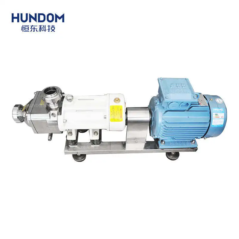 Food Grade Stainless Steel High Viscosity Cheese Transfer Pump Twin Screw Pump