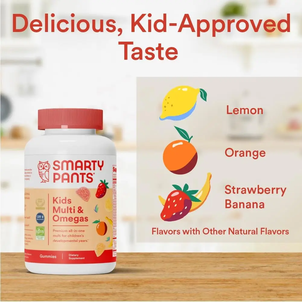 Optional Sugar Free Or Sugar Ages 2 And Over Kid Health Daily Supplement Vitamin Gummy Kids Mulit-Vitamin Gummies