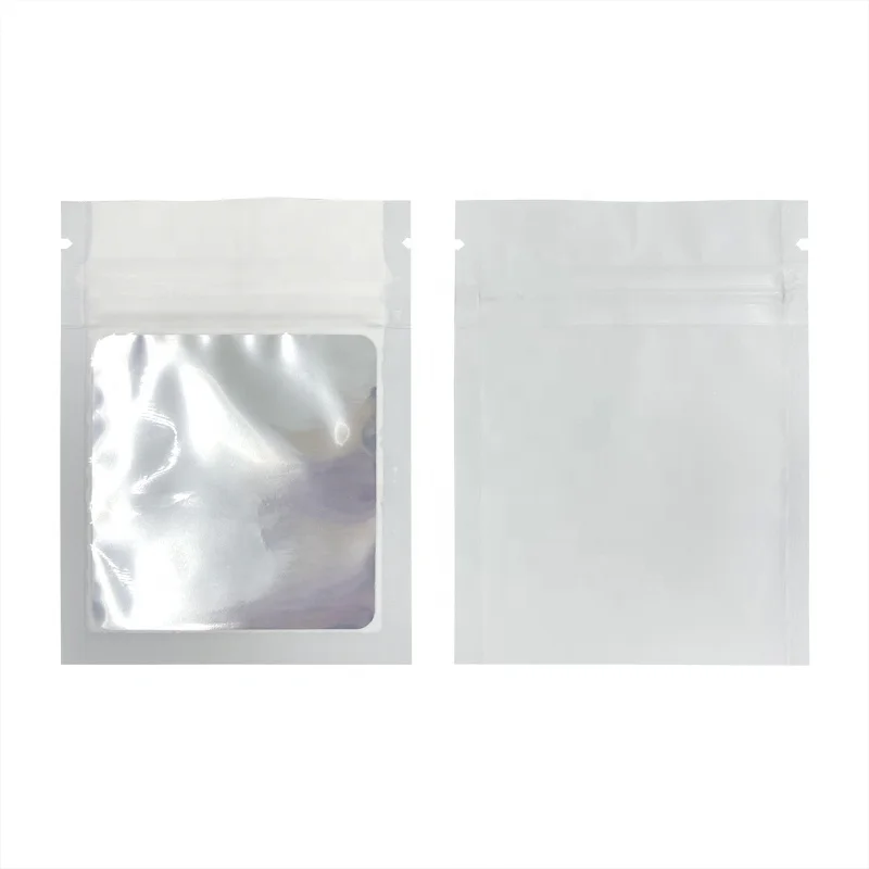 7x9cm 1g Matte Colors Zip Lock Bag With Clear Window Frosted Plastic Small Pouches Packaging 9 Colors