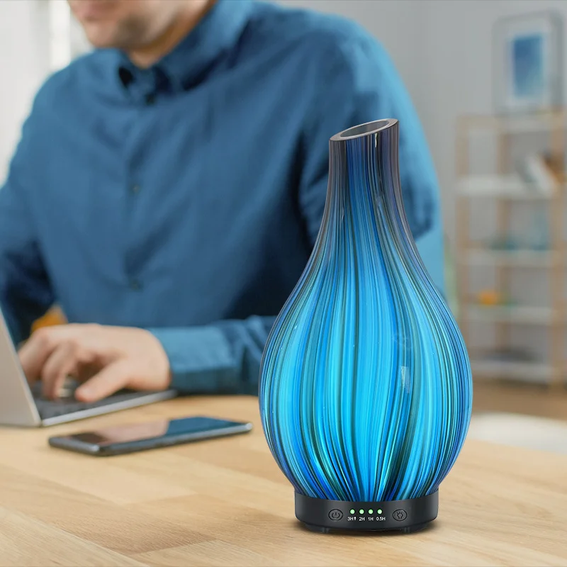 glass aroma diffuser Aromatic Essential Oil Diffuser Aroma Home Fragrance Diffuser Cold mist humidifier for Home Decoration