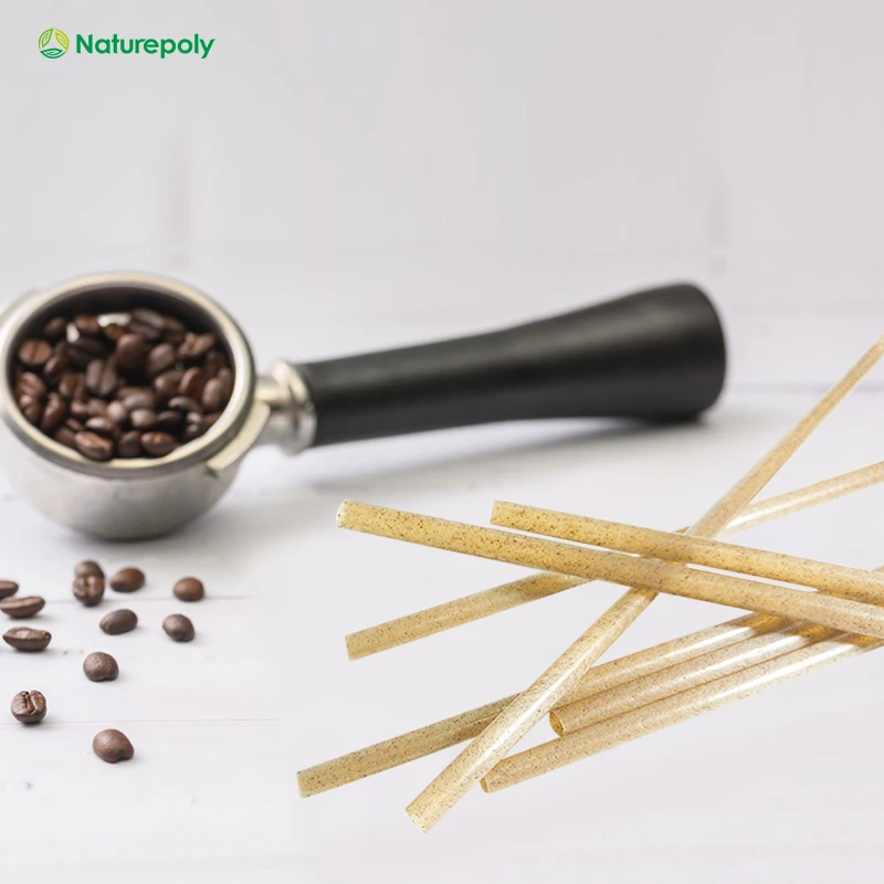 Wholesale Customized 5 6 7 8 10 12mm Eco Friendly Disposable Non Plastic Compostable Straw Biodegradable Coffee Straws