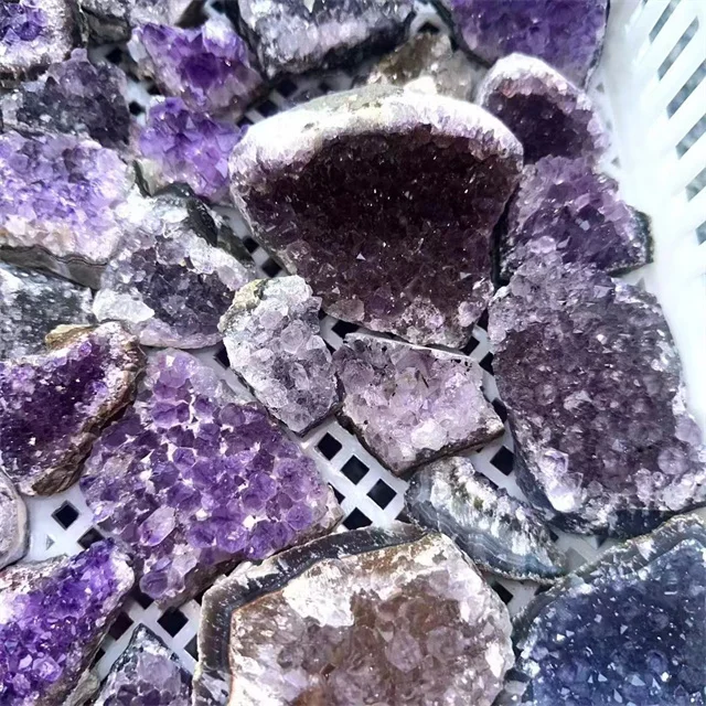 New arrivals mineral stone rough raw points natur gemstones amethyst quartz crystal specimens clusters for Decor