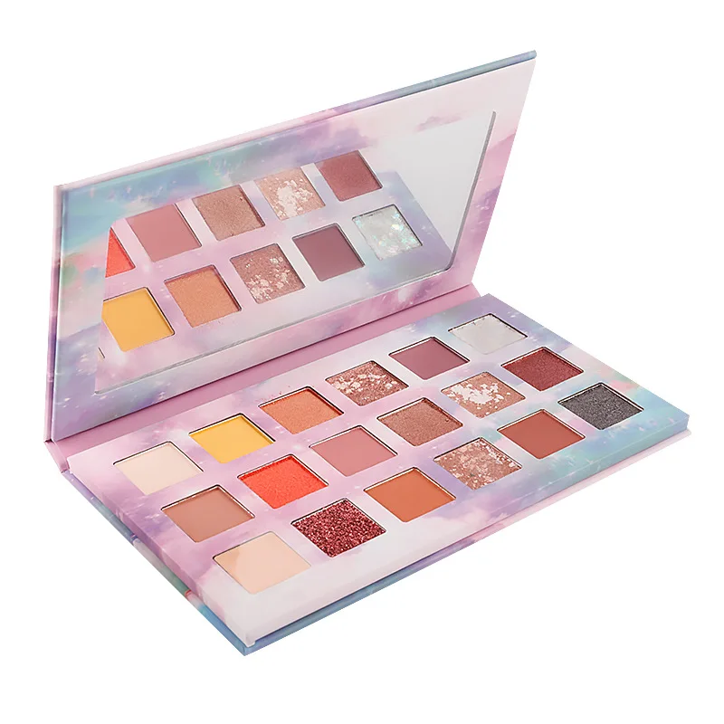 18 Colors Long Lasting Rich Pigment Rich Pigment No Logo Eyeshadow Palette Private Label