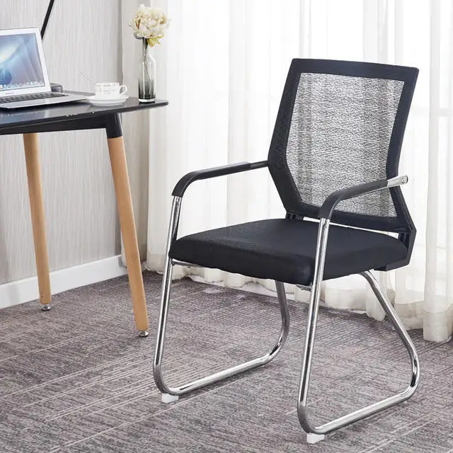 Mesh Chair For Office No Wheel Fixed Base Conference Meeting Room Visitor Chair Office Chair Armrest