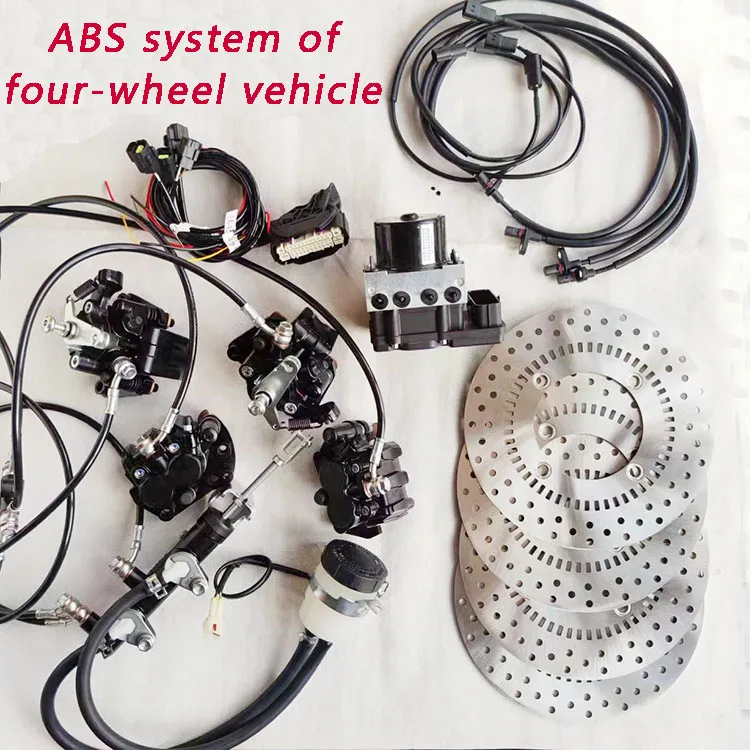 ABS anti-lock system configuration of small car four-wheel brake system  edit