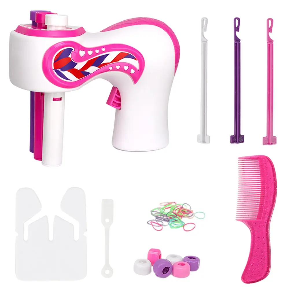 Automatic Hair Braider Quick Twist 3 Shares Hair Braiding Machine Hairdressing Tool Roller Bun Maker Braided Artifact