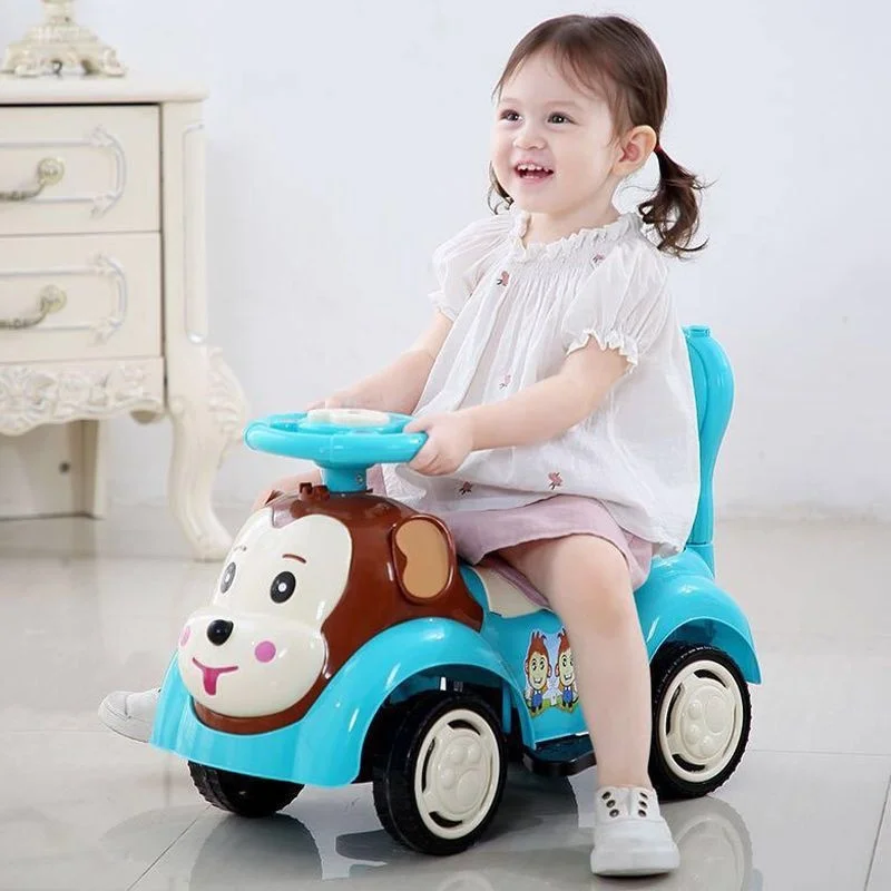 Baby Twister Car Children with Music Scooter 1-3 Years Old Toys 6 Girls Yo-yo Car Four Wheels Can Sit Slide