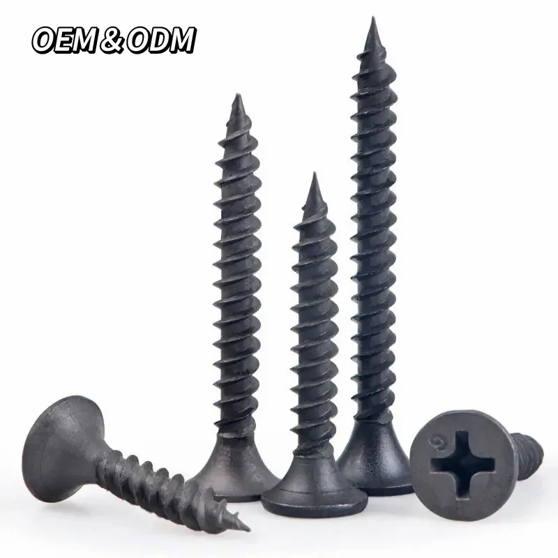 1 1/4 1/8 Black Phosphate Bugle Head Gypsum Board Tornillo Self Tapping Dry Wall Drywall Screws