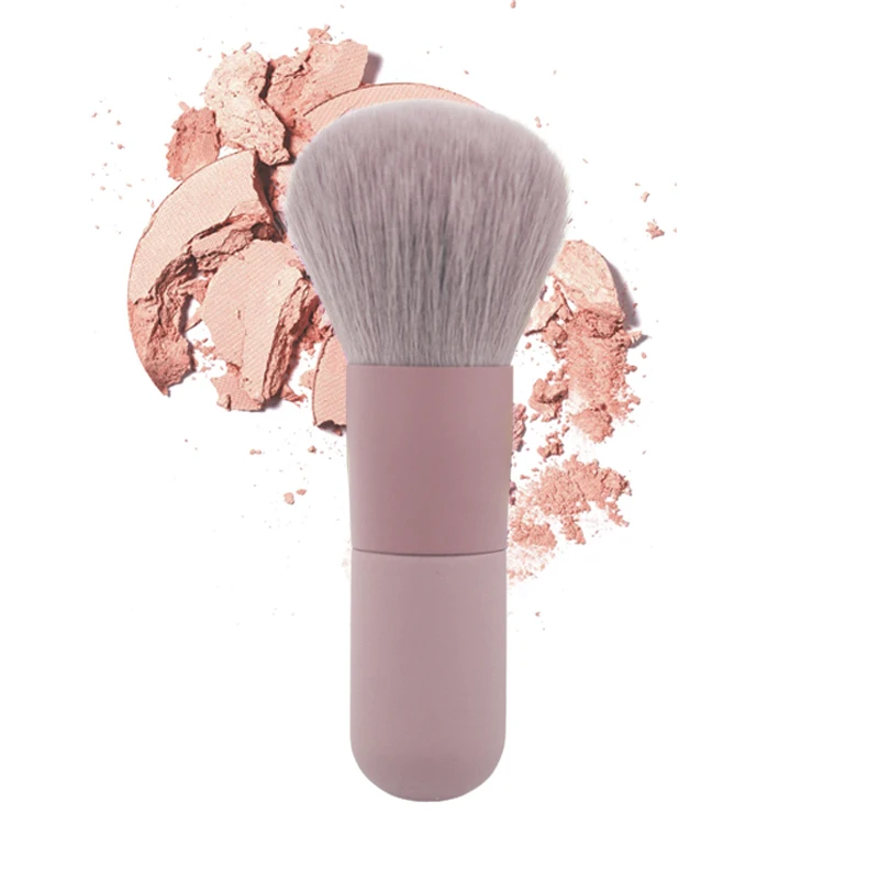 High Quality Round Head Short Brushes For Make Up r Custom Logo Large Single Powder Makeup Brush Tanning  Brush