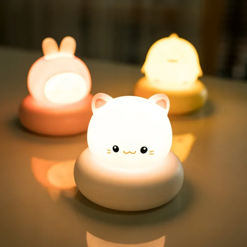 Timjay   Wholesale Hot New Bear Rabbit Baby Cute Home Bedroom Kids USB Cartoon LED Lights Christmas Gift Kids Night Lights