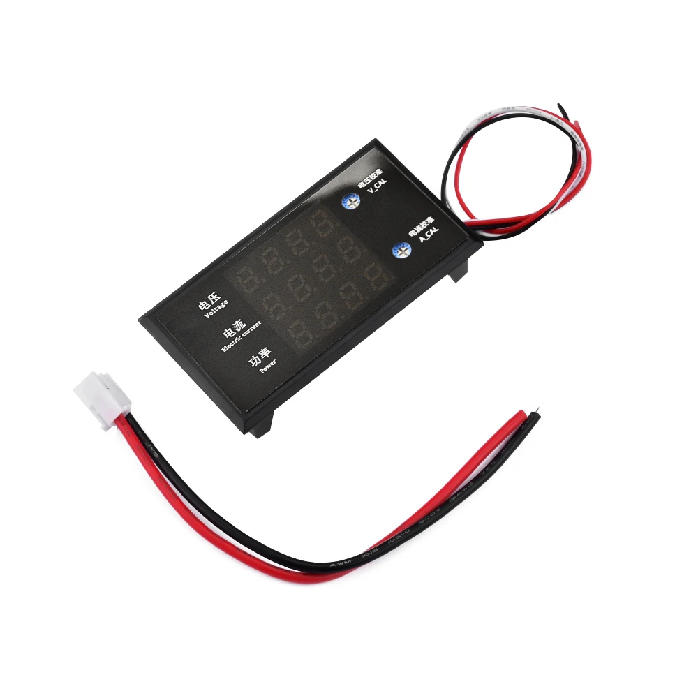 5000W DC8-12V 10A Вольтметр Амперметр 4 бит цифровой дисплей напряжения тока измеритель мощности 3 в