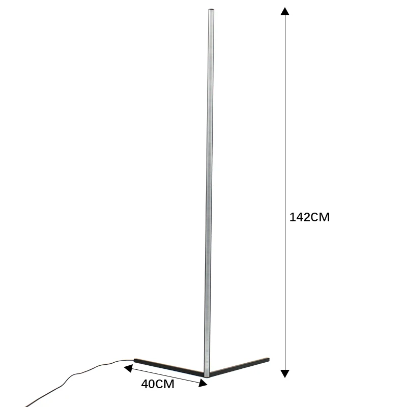 RGB CONNER FLOOR LAMP remote led floor light Aluminum simple living room bedroom vertical strip corner floor standing lamp