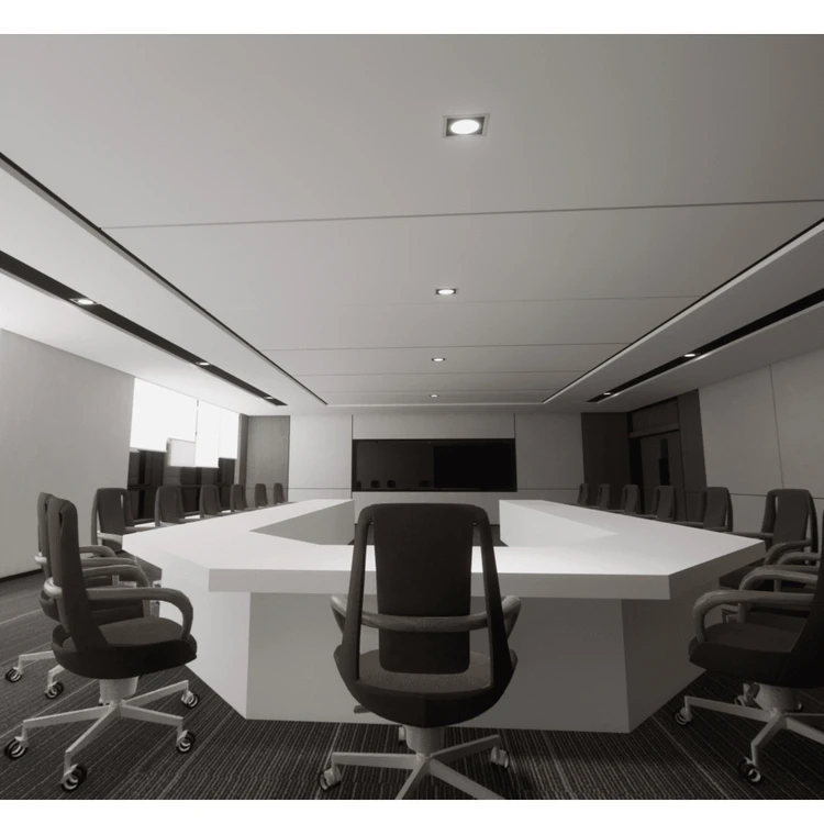 U Shape White Conference Table for 24 Persons Modern Conference Wood Conference Room Table and Chairs