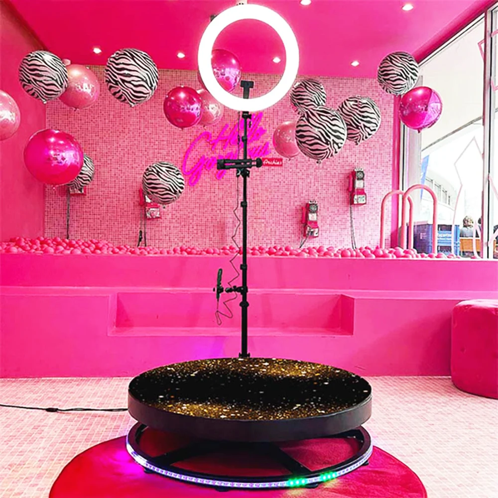 360 фотобудка 100 см Rgb градусов Светодиодное освещение приложение для Iphone