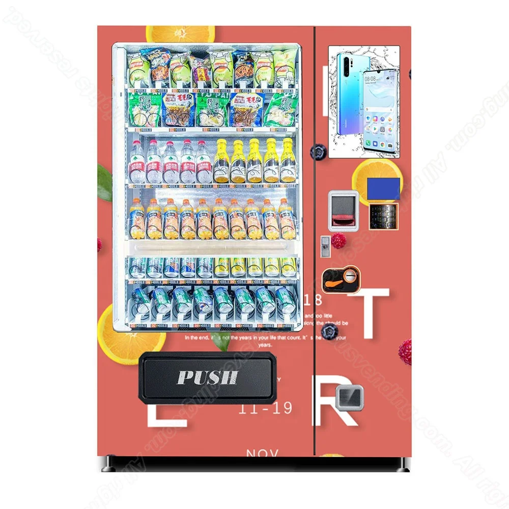 Smart Intelligent Unmanned Vending Machine Refrigerator for Fresh Food