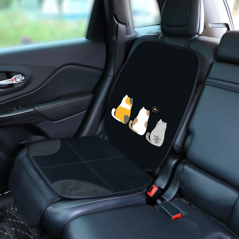 New hot 2012 PVC plastic leather cartoon car seat back protection Suitable for placing child seats to prevent scratching