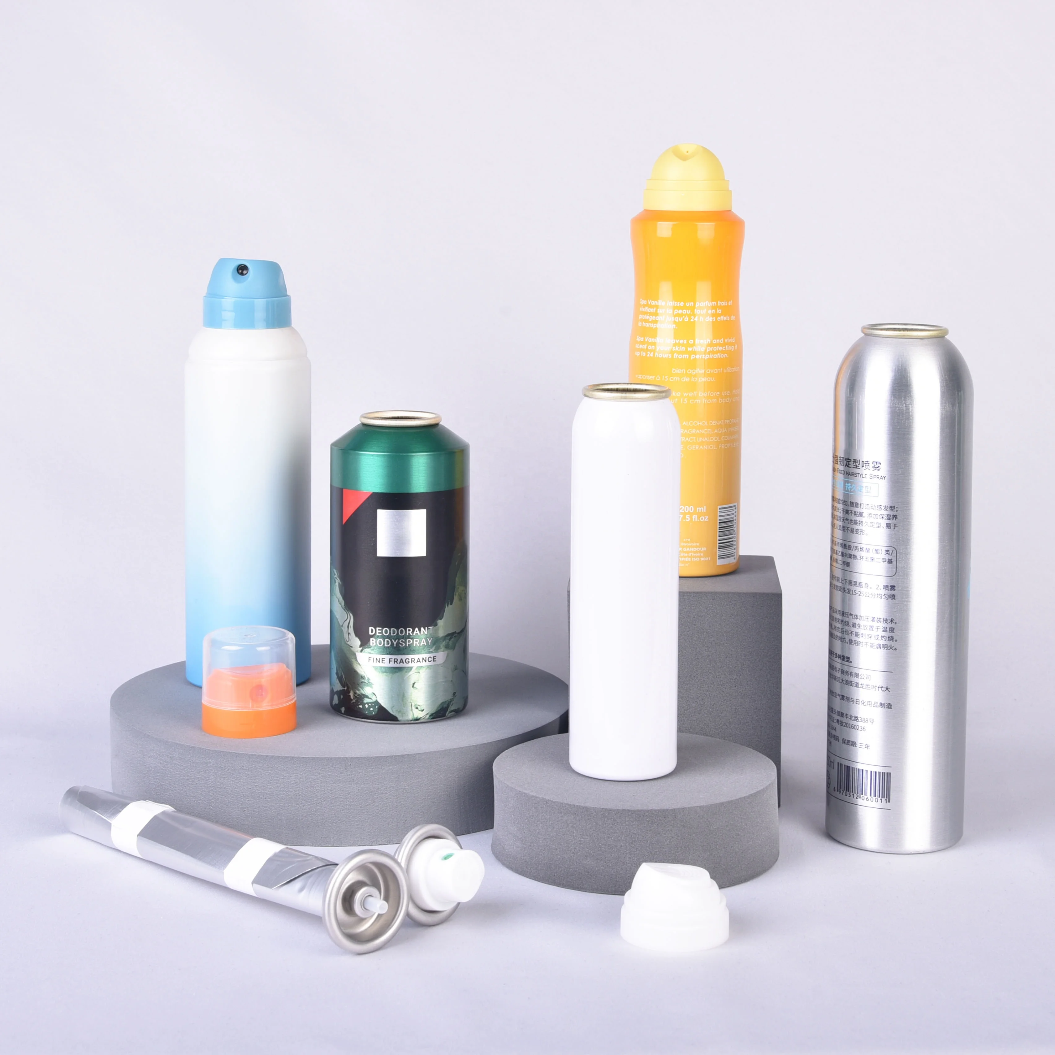 Convenient Beautiful Vacuum Metallization Printing Aerosol Can for Facial Exfoliator Spray Can 50ml 75ml 100ml 150ml