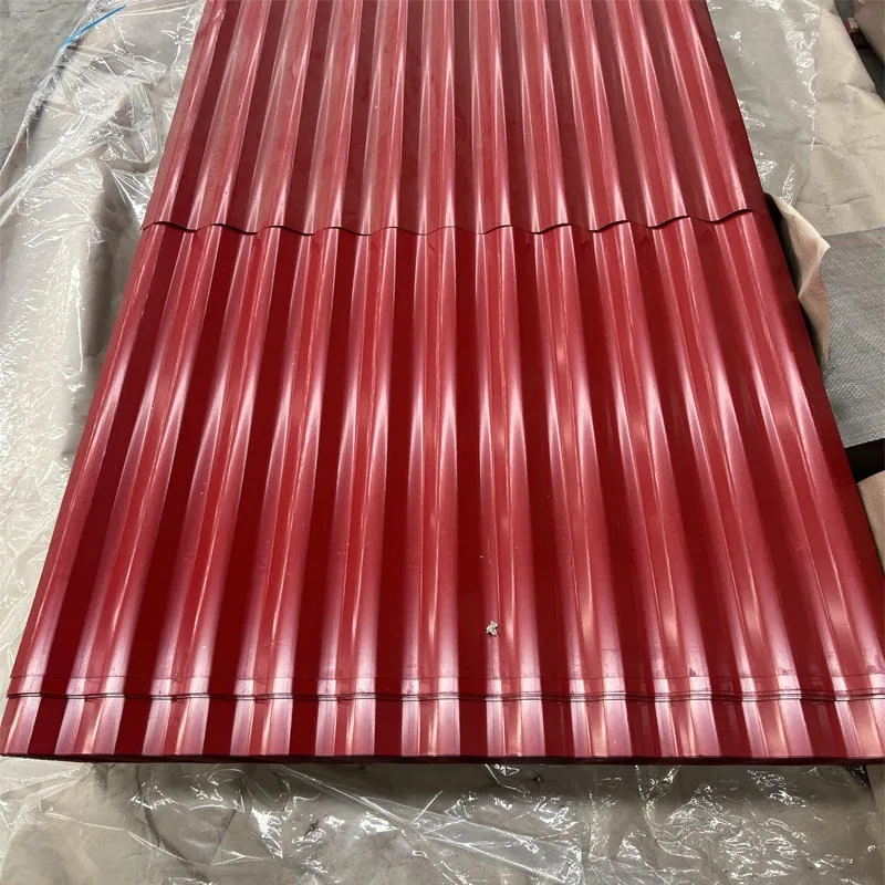 Cutting Welding Galvanized Steel Tile Factory-Price Bending Processing Customized Metal Roof Sheet Red Blue Green Corrugated KS