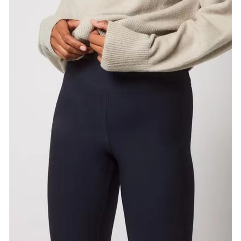 wholesale winter sweat and moisture-wicking fleece compression trousers high elastic soft smooth women sport wear leggings