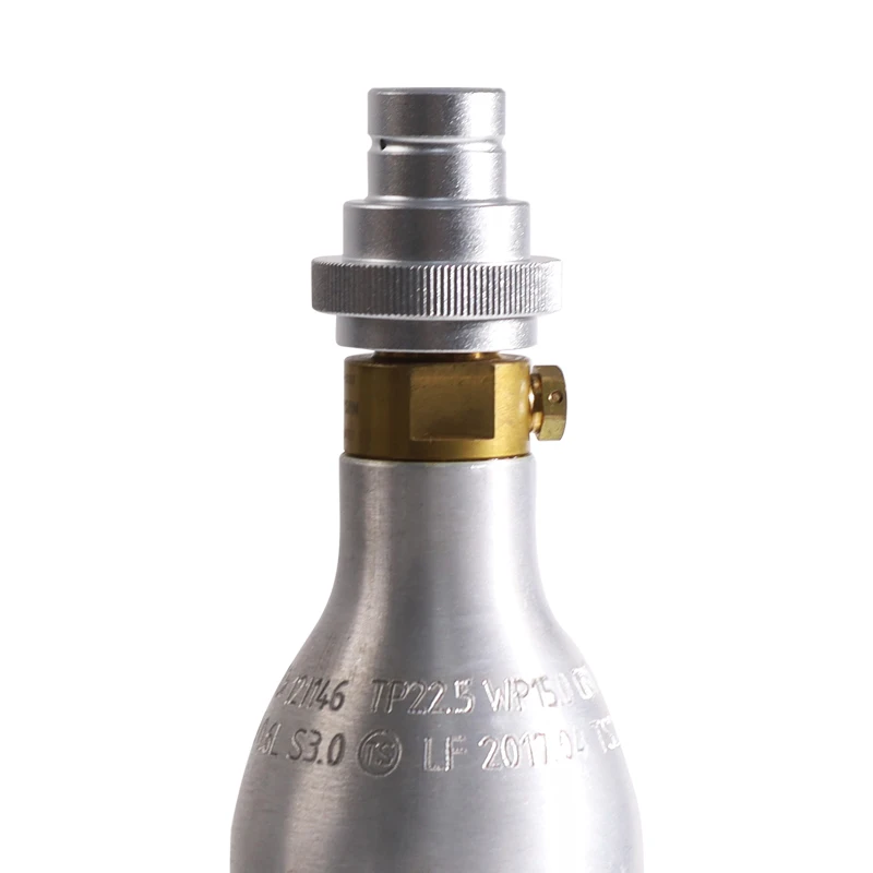 Quick Connect Adapter for CO2 Soda Sparkling Water Bubbler DUO Terra 425 g | 60 Liter Pink Cylinder Bottle