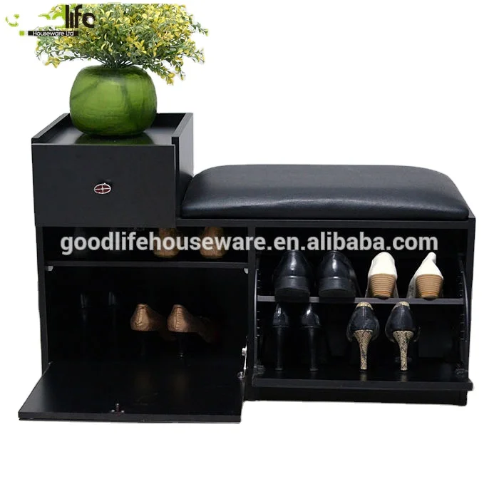 Wood Furniture Shelf Holder Shoe Storage Bench Rack Organizer