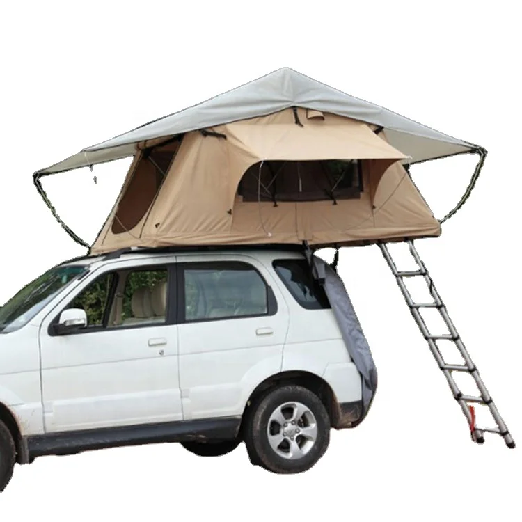 4x4 твердая оболочка для кемпинга портативная холщовая палатка алюминиевая крыша