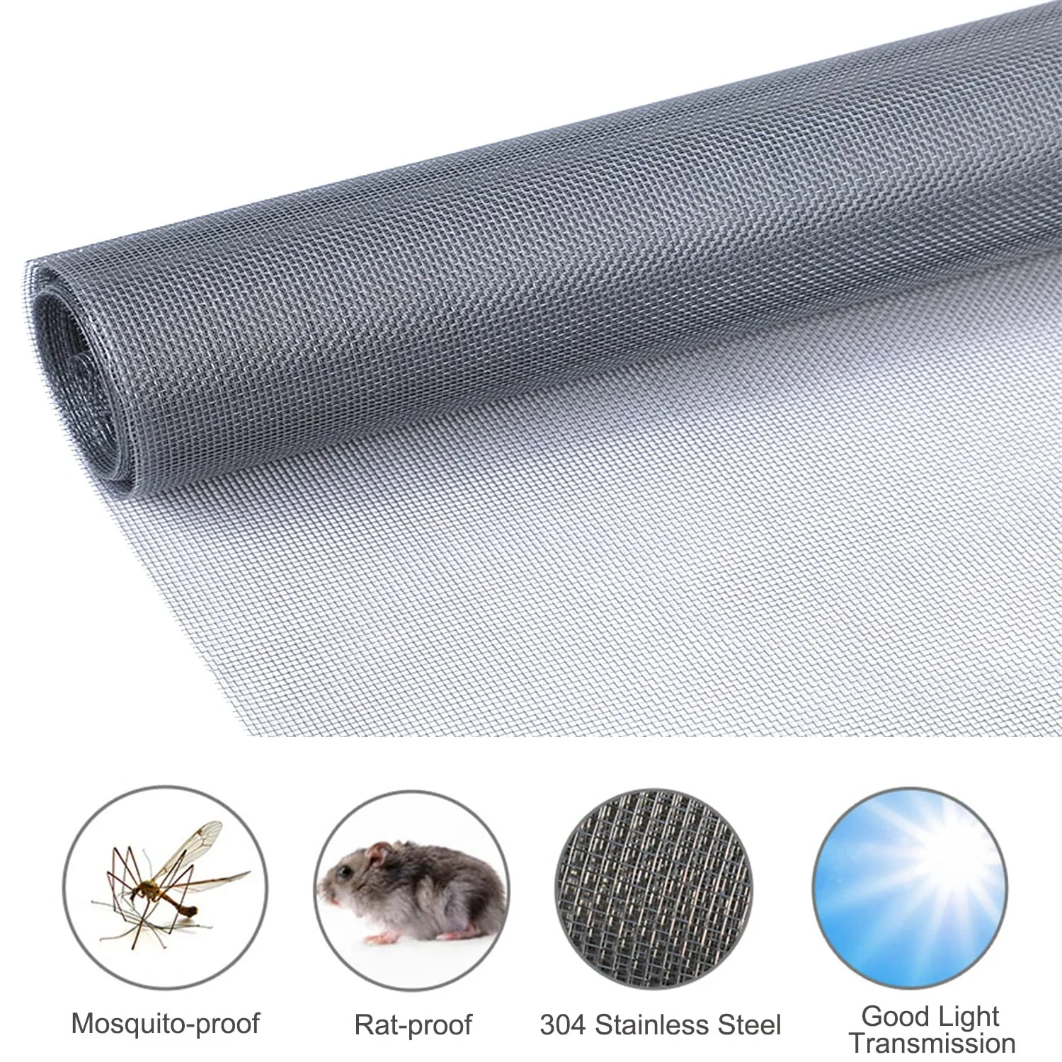 Wholesale Mosquito Nets Anti Dust Screen Window Aluminum Mosquito Net Mesh Roll Insect Window Screen