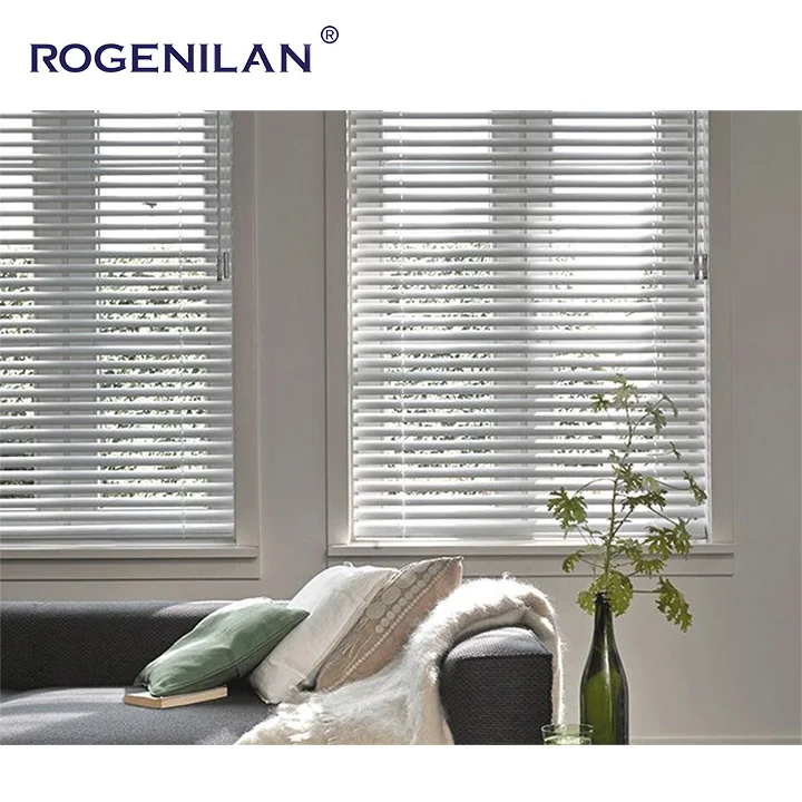 ROGENILAN New Design High Quality Louvers Aluminum Sliding Windows Shutter Plantation Shutters For Kitchen