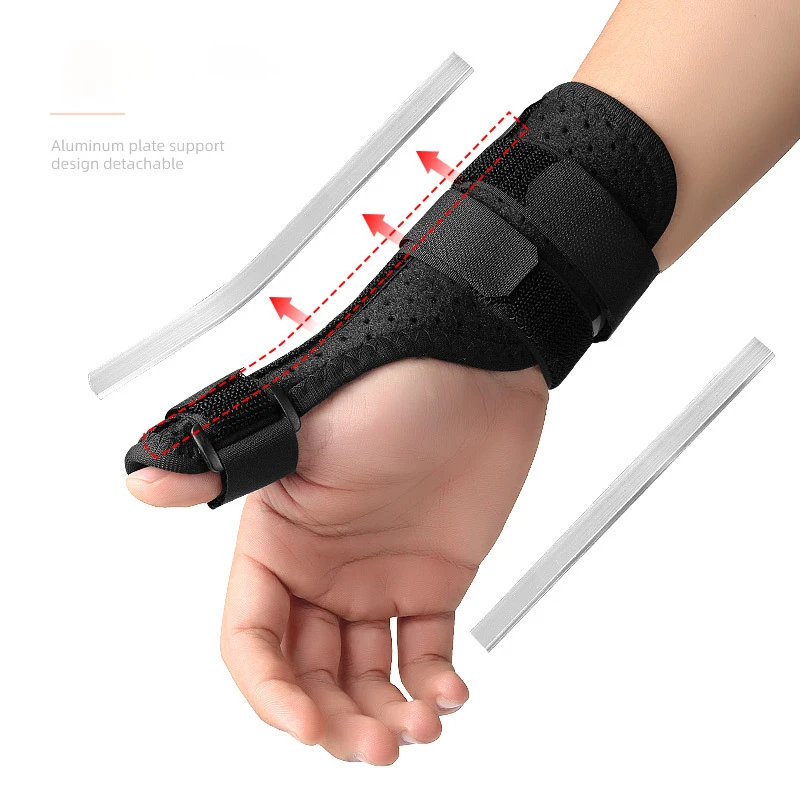 Custom Logo Adjustable Thumb and Wrist Stabilizer Breathable Wrist Support Brace Splint