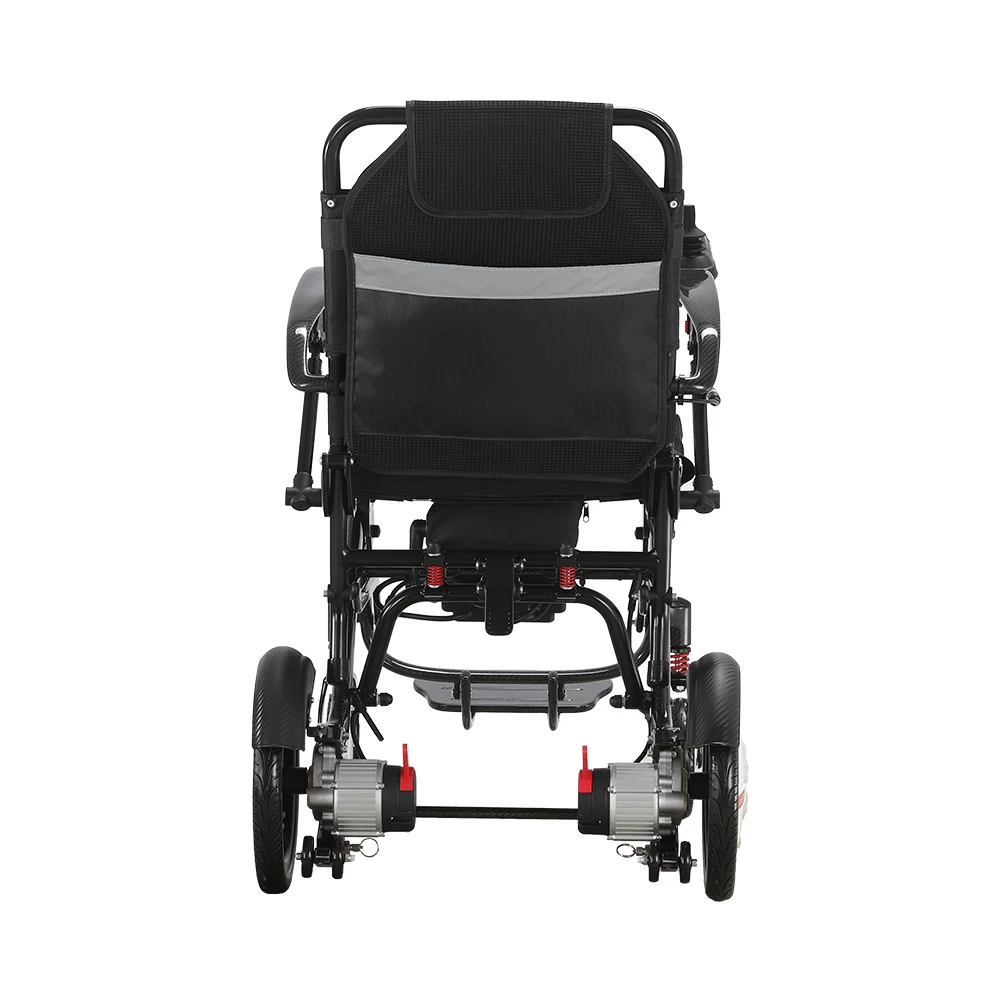 Light weight power folding wheelchair carbon fiber lightweight electric folding wheelchair for disabled