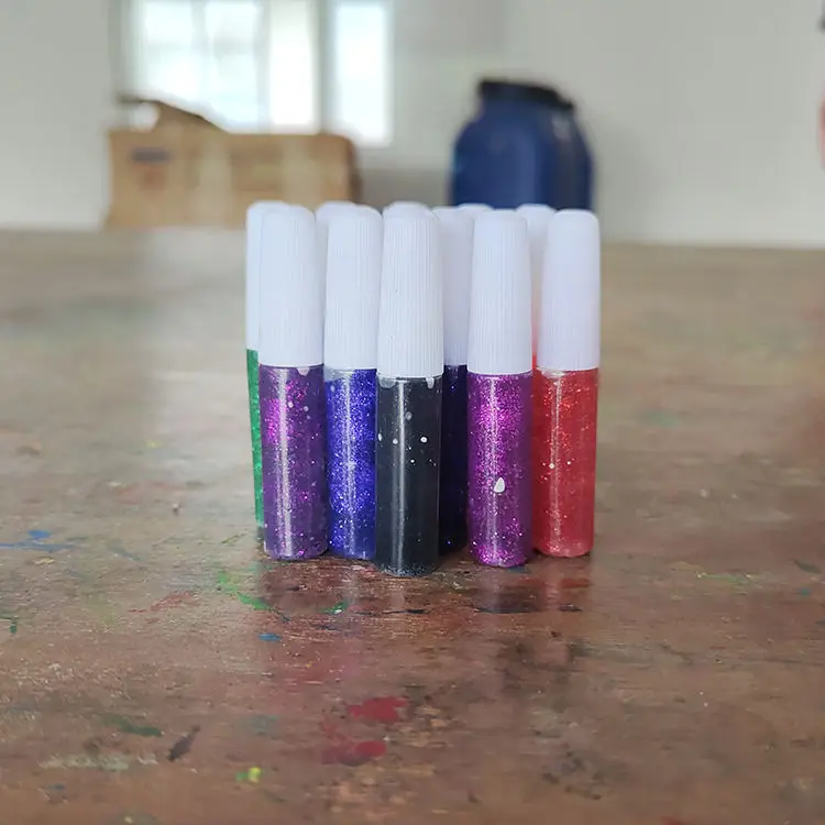 Assorted Color Fine Glitter Glitter Glue For Arts And Crafts Painting Scrapbook