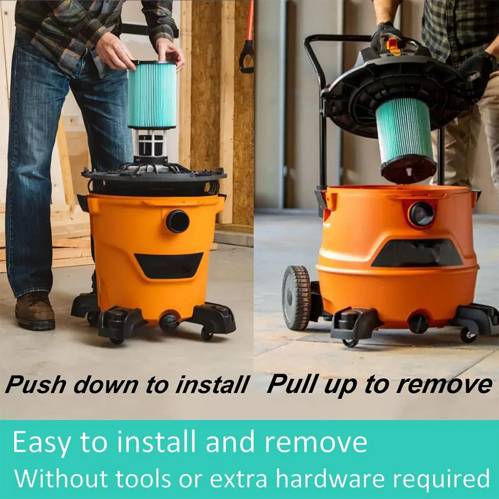 Premium Quality 97457 VF6000 5-Layer Pleated Filter Accessories for Ridgid 5-20 Gallon Wet Dry Shop Vac WD5500 Vacuum Cleaner