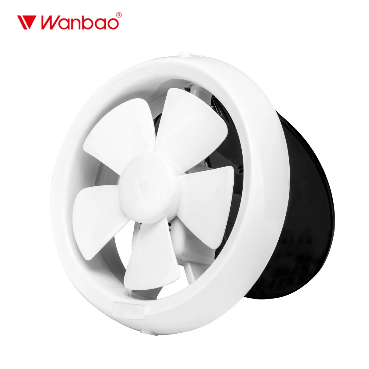 Wanbao 6 Inch Round Wall Window Exhaust Fan Whole Plastic Axial Flow Fan AC Ceiling Fan Copper Motor Low Noise Power Saving ABS