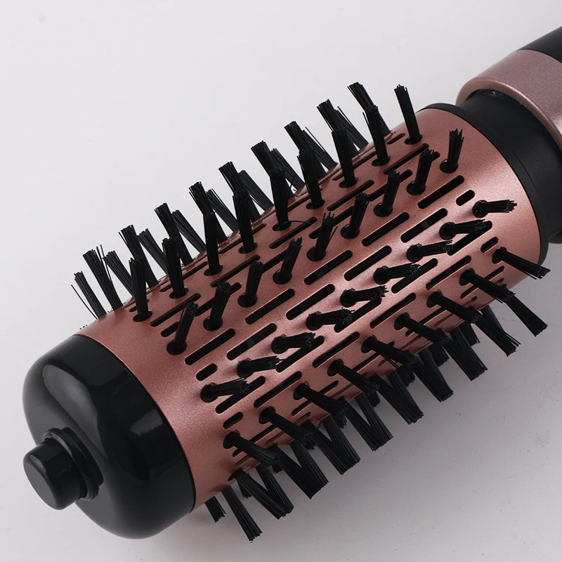 Hot Air Blow Dryer Brush Professional 2 In 1 Straightener Comb Electric Blow Dryer Rotating Hair Brush Roller Styler