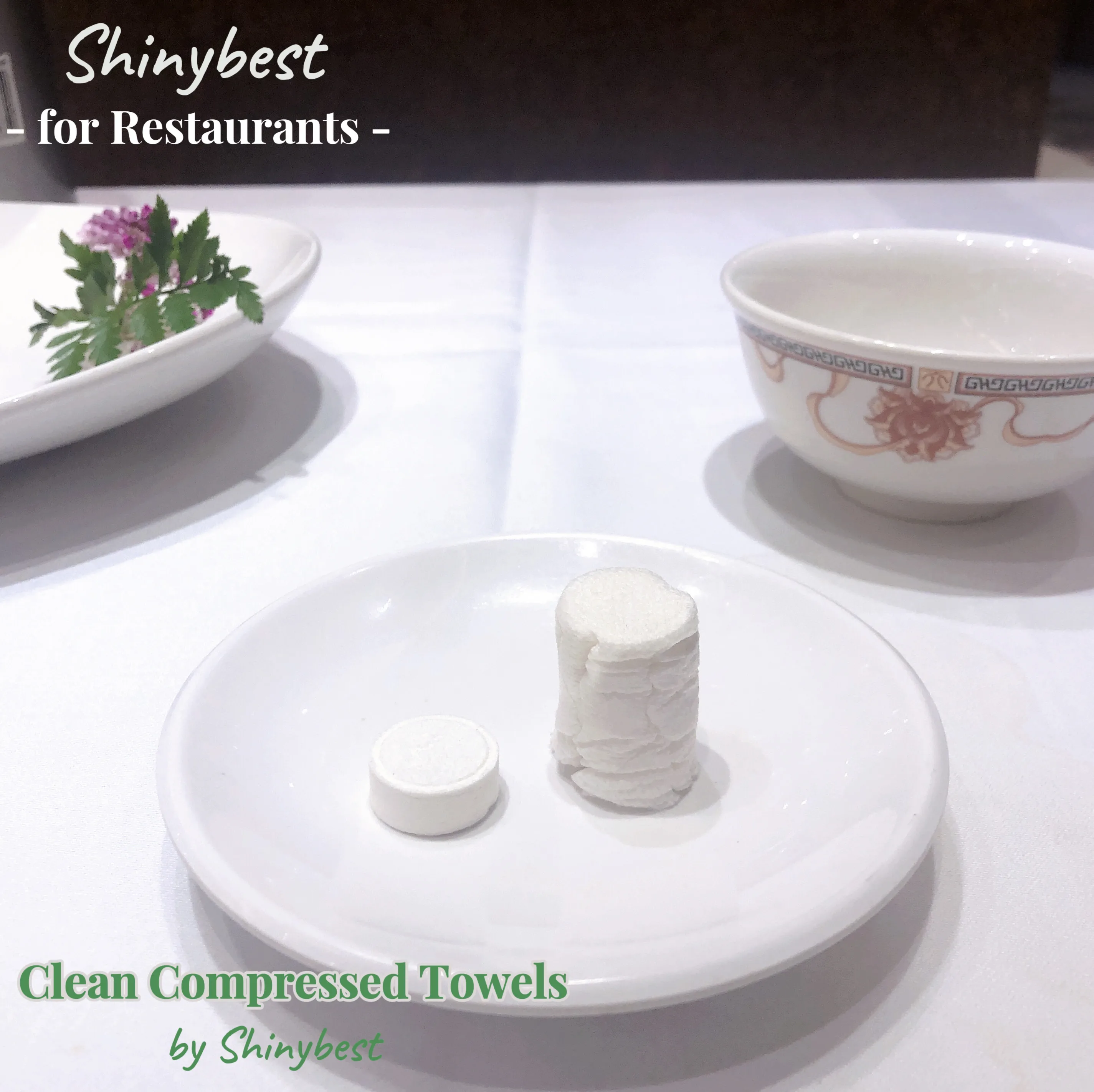 Customize Logo 100% eco friendly rayon cotton restaurants custom disposable hand towels compressed towel tablets wipes with logo