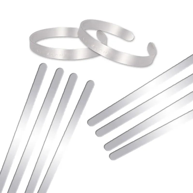 Алюминиевый браслет XuQian 3/8x6 дюймов заготовки для стемпинга простого дизайна