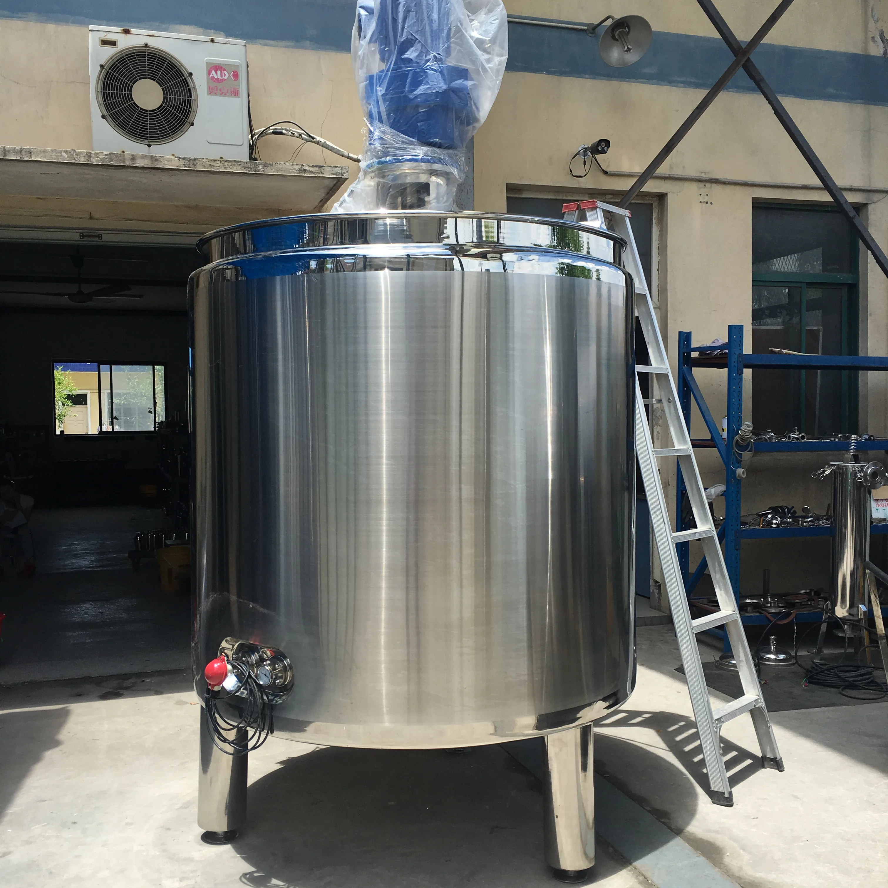 Energy Drinks Mixing Heating Tank With Emulsifier