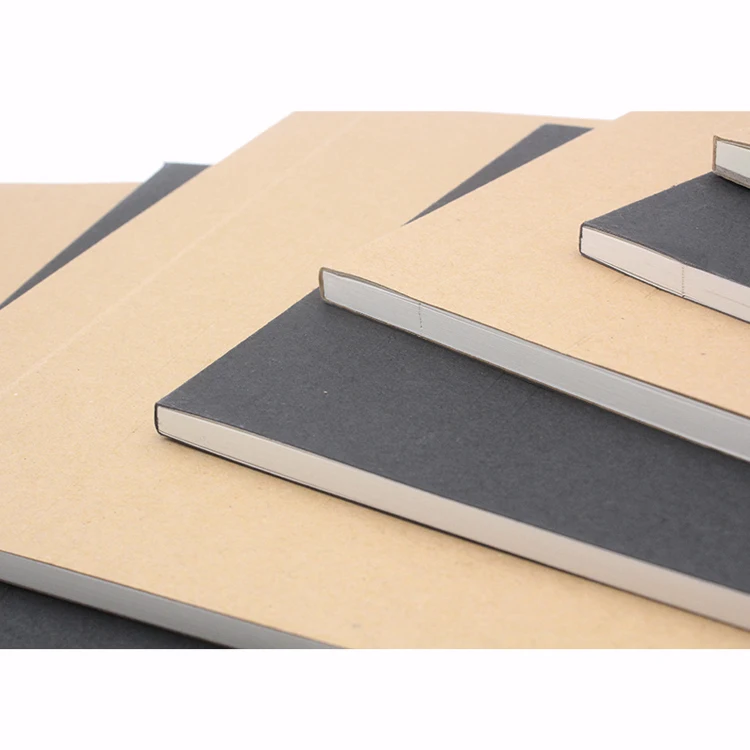 Custom Logo A4,A5,B5,A6 Recycled Kraft Paper Cover tearing blank pages journal Notepad writing books