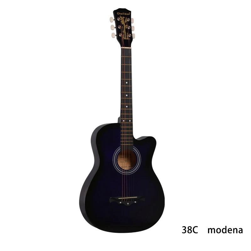 Wholesale Cheap Musical Instruments Basswood High Quality Kids 38 Inch Beginner Acoustic Guitar