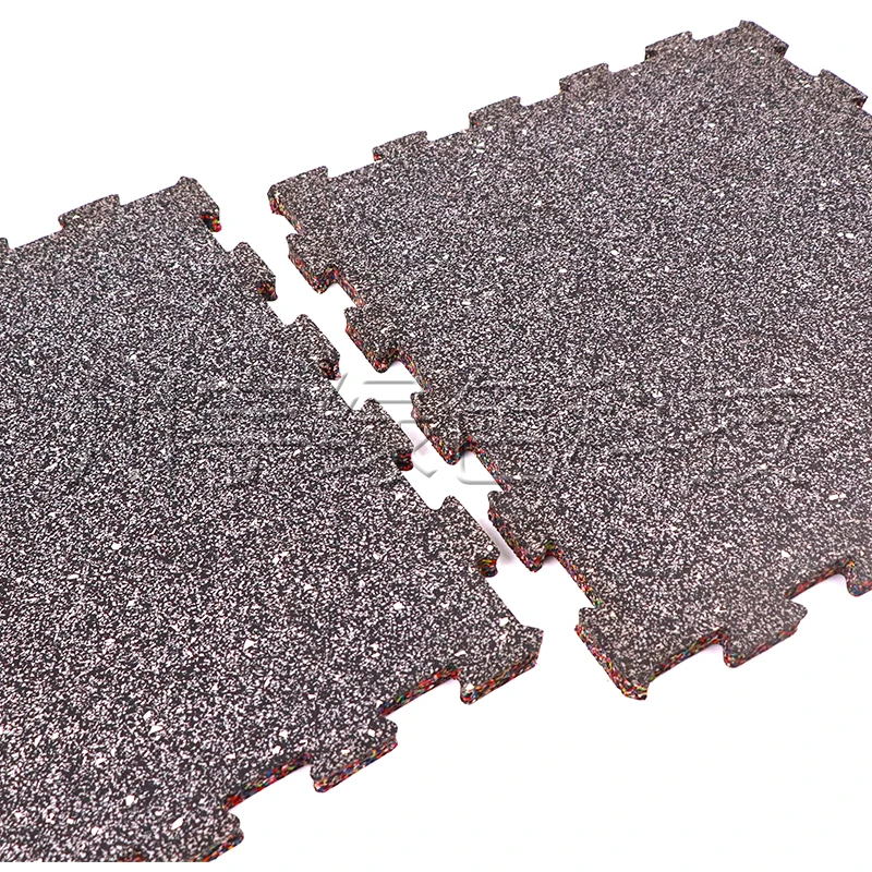 Factory Customized Jigsaw Mat Rubber Gym Flooring Protective Interlocking Interlocking for Gymnasiums