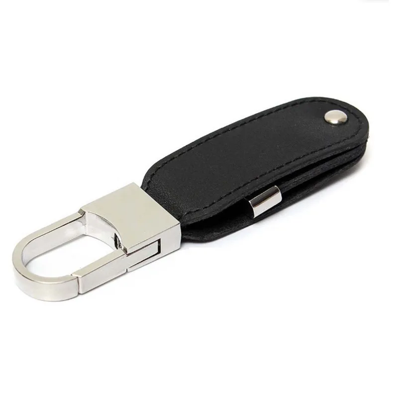 Hot Selling New Design Swivel Leather USB Flash Pen Drives Real Leather 64GB Capacity 1GB-64GB Options USB 2.0 Interface PC